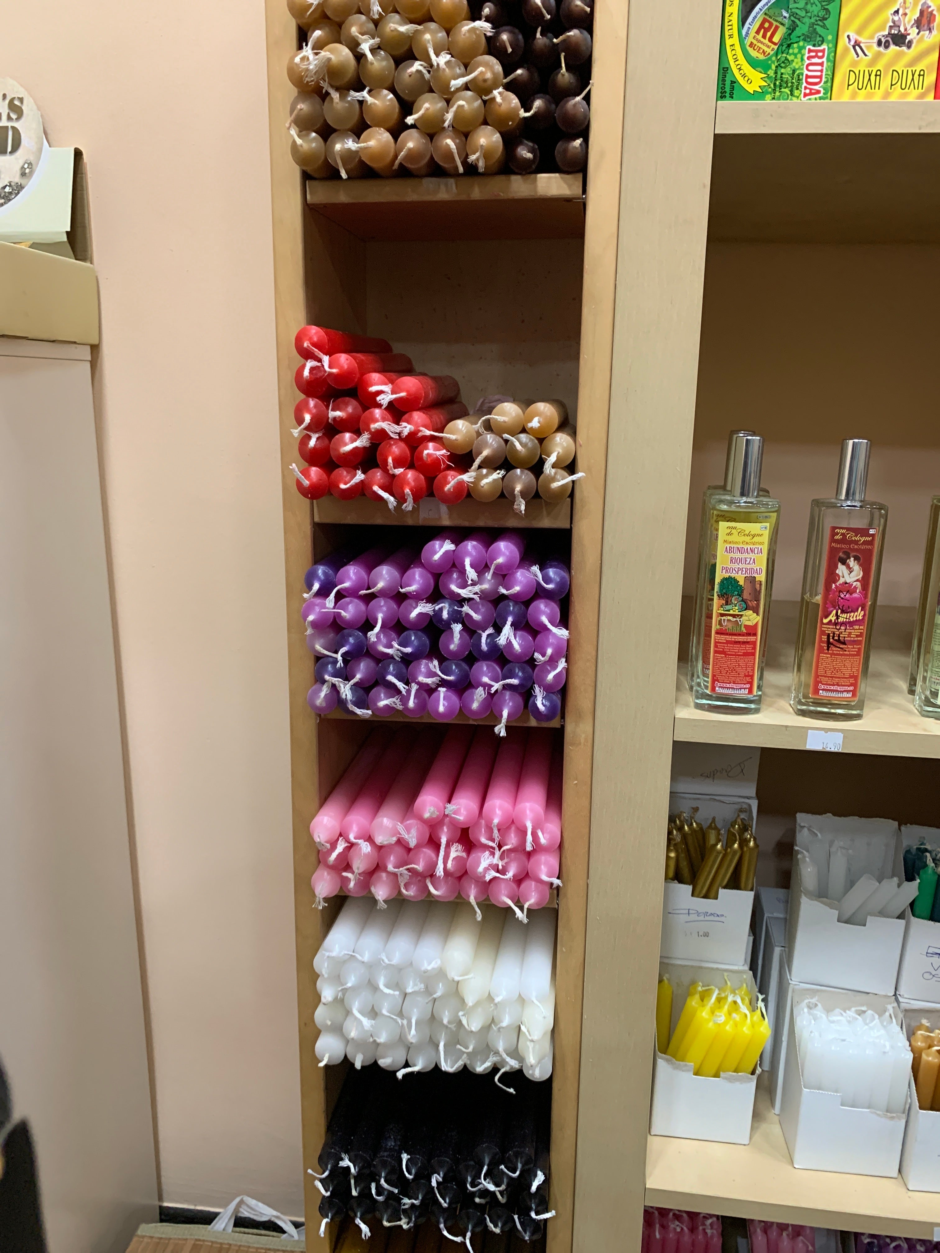 vela 20 cm (diferentes colores)