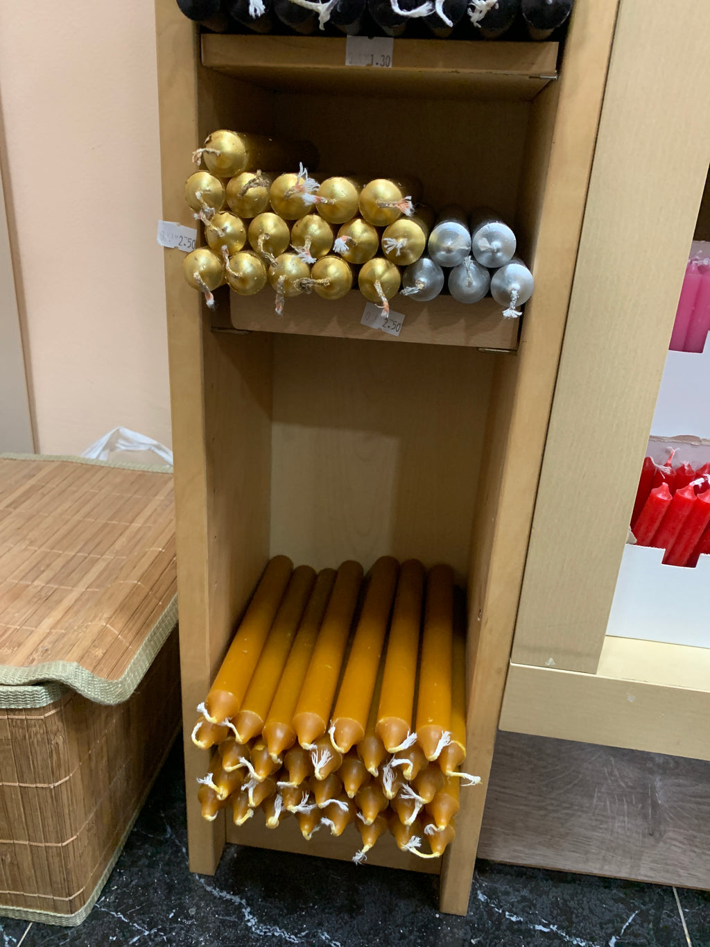 vela 20 cm (diferentes colores)