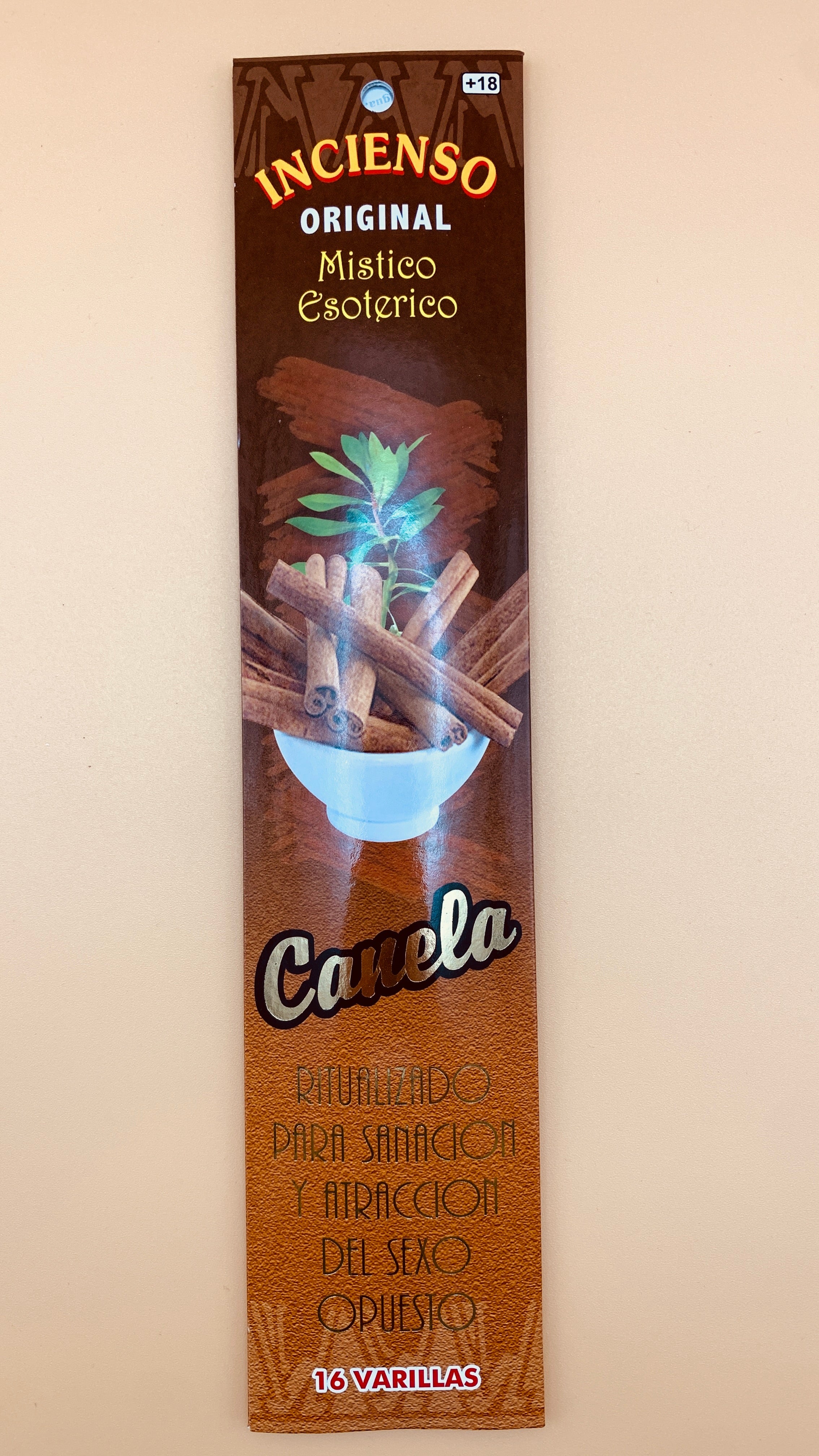 Incienso de Canela – Atracción de Abundancia y Éxito (16 varillas)