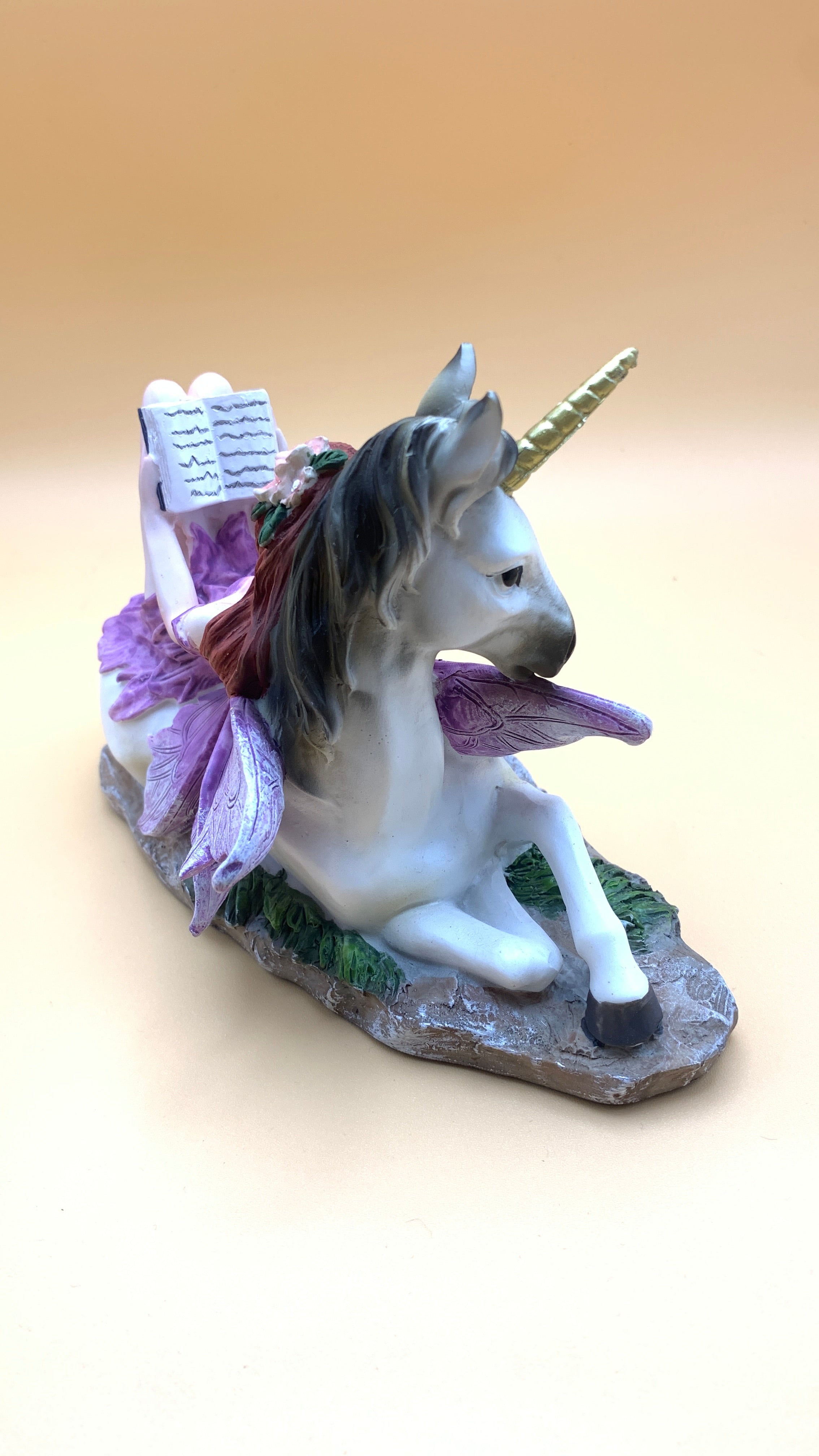 Figura Hada Espíritu del Bosque y Unicornio "Sueña Despierto"